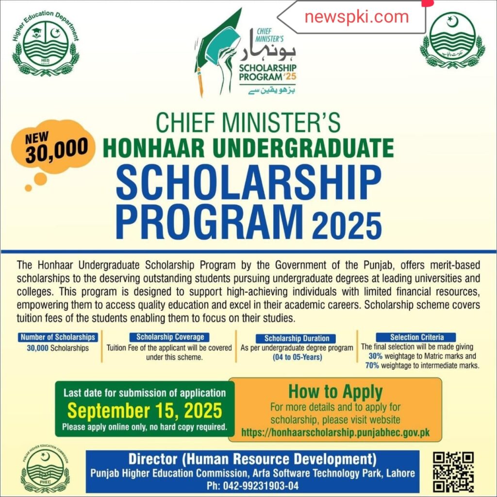 Honhaar Undergraduate Scholarship Program 2025 Honhaar Undergraduate Scholarship Program 2025