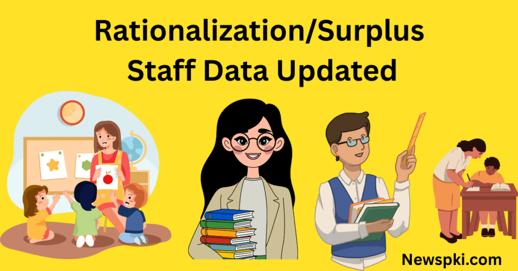 Rationalization/Surplus Staff Data Updated