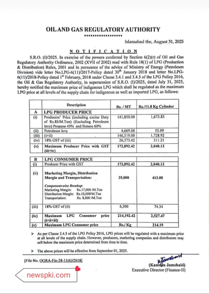LPG Prices Reduced September 2025 LPG Prices Reduced September 2025