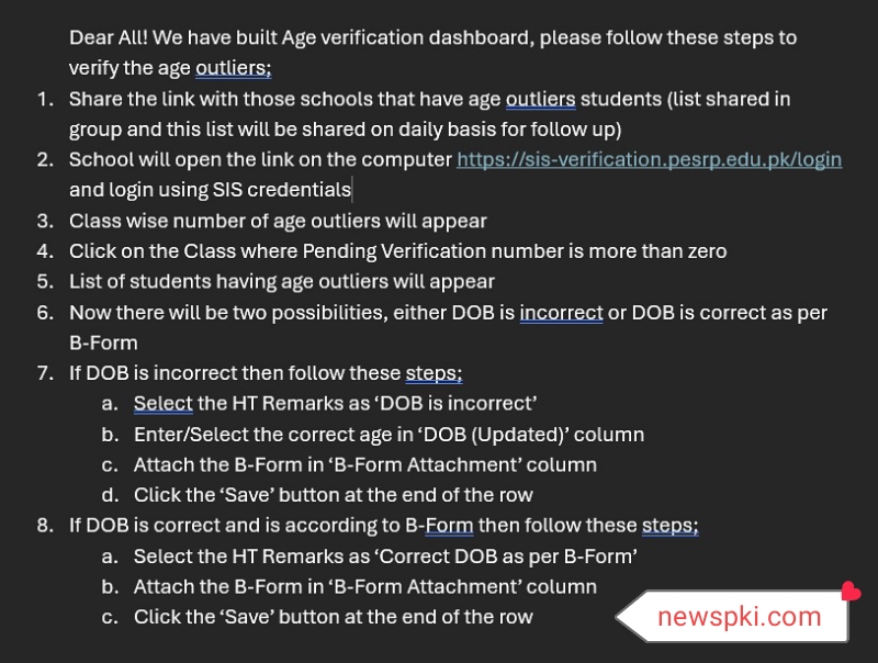 SIS Data Verification Dashboard by PMIU Data center SIS Data Verification Dashboard by PMIU Data center
