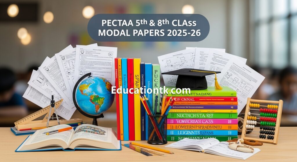 PECtaa 5th & 8th Class Modal Papers 2025-26