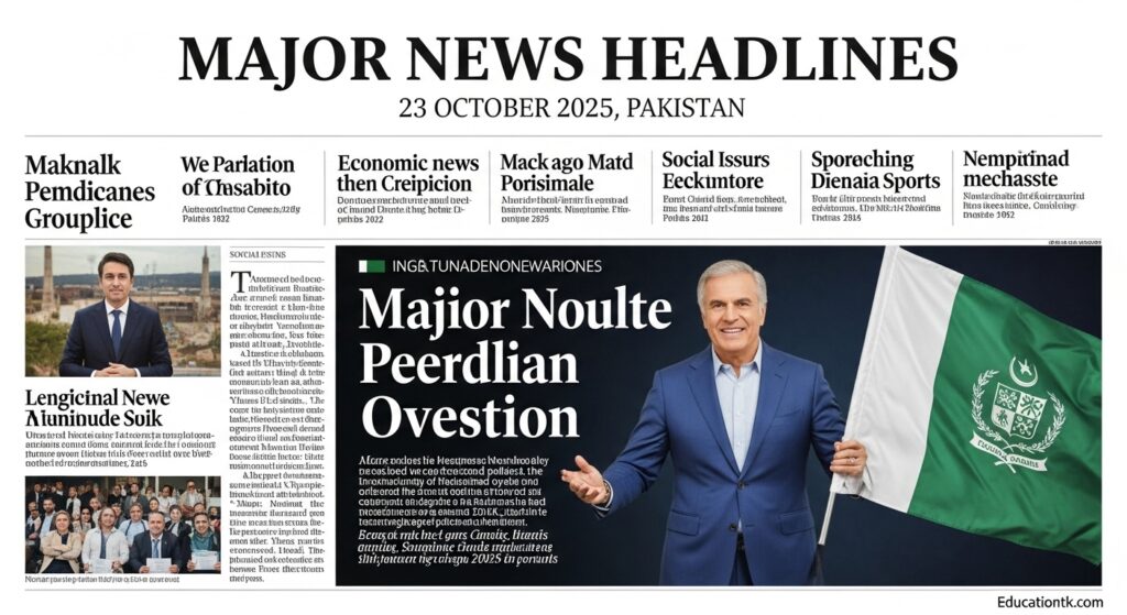 Major News Headlines 23 October 2025